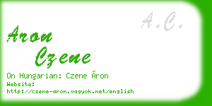 aron czene business card
