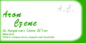 aron czene business card